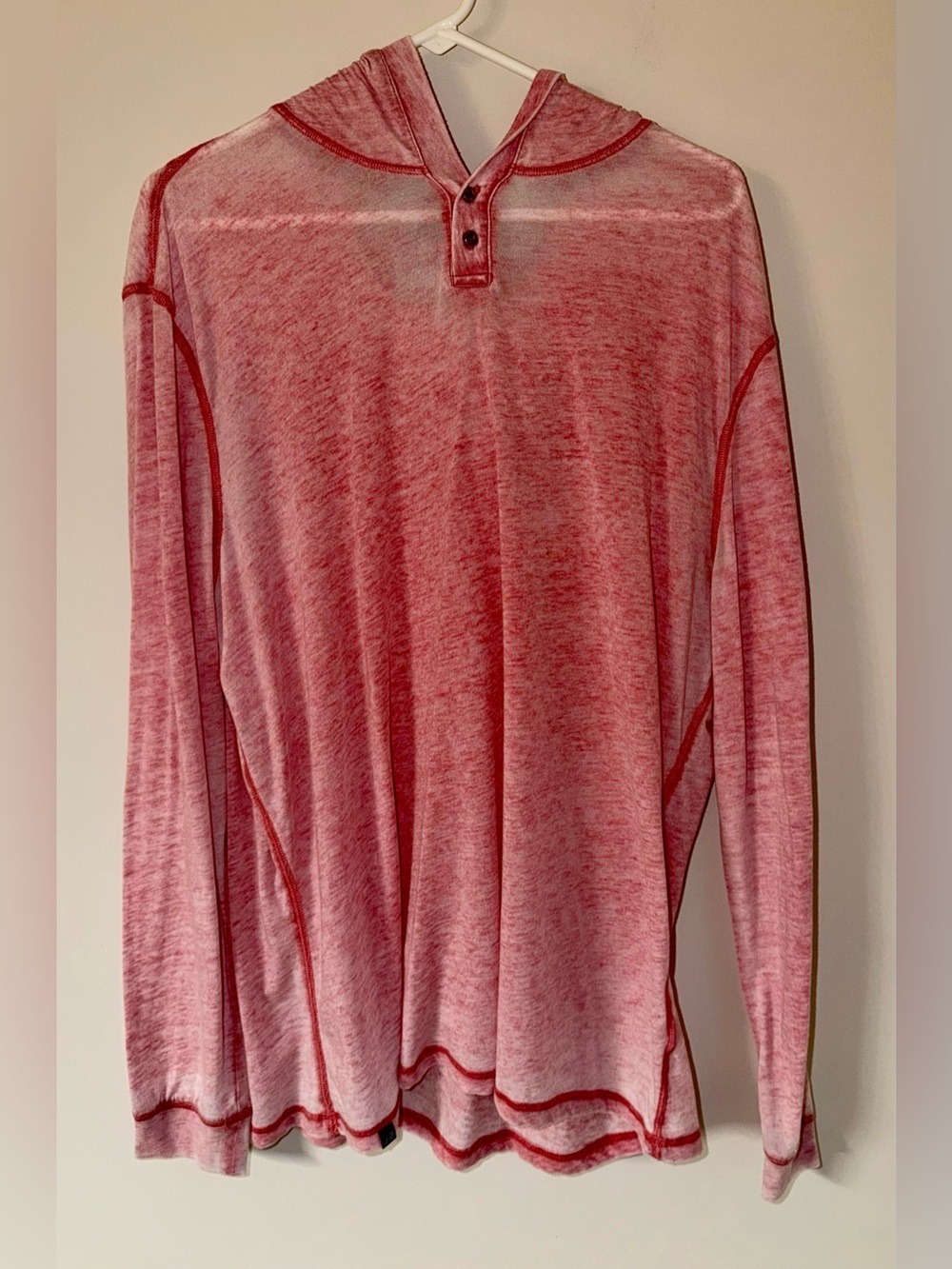 Johnnie-O Mens XL Hangin Out Zed Long Sleeve Hoodie Malibu Red